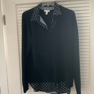 Croft & Barrow layered look trendy sweater